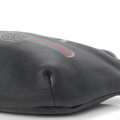 Gucci Grained Calfskin Logo Belt Bag Black 9 of 9