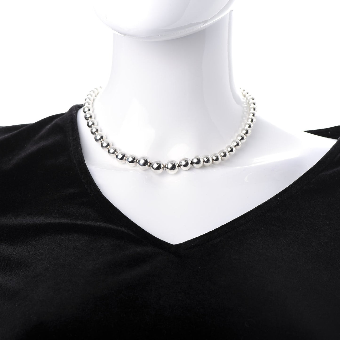 Sterling Silver HardWear Graduated Ball Necklace