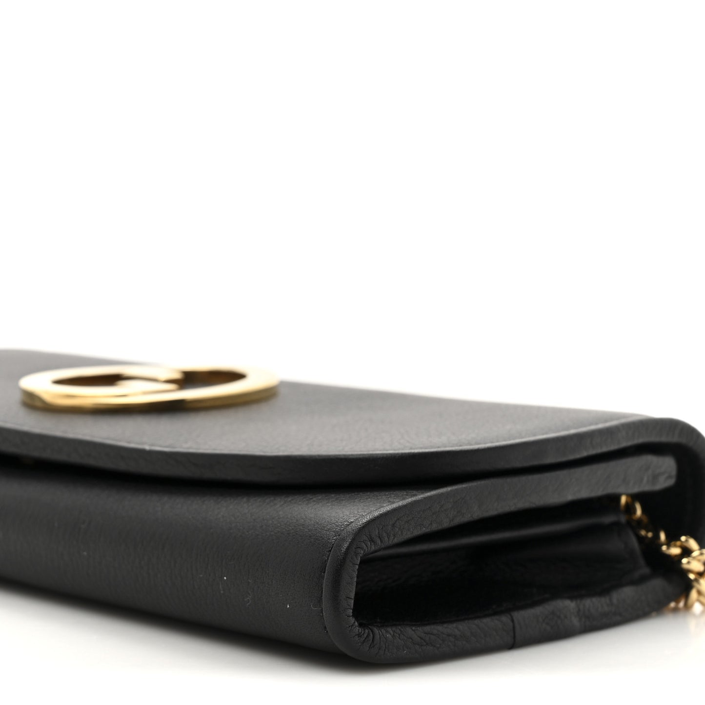Roxy Calfskin Blondie Continental Chain Wallet Black
