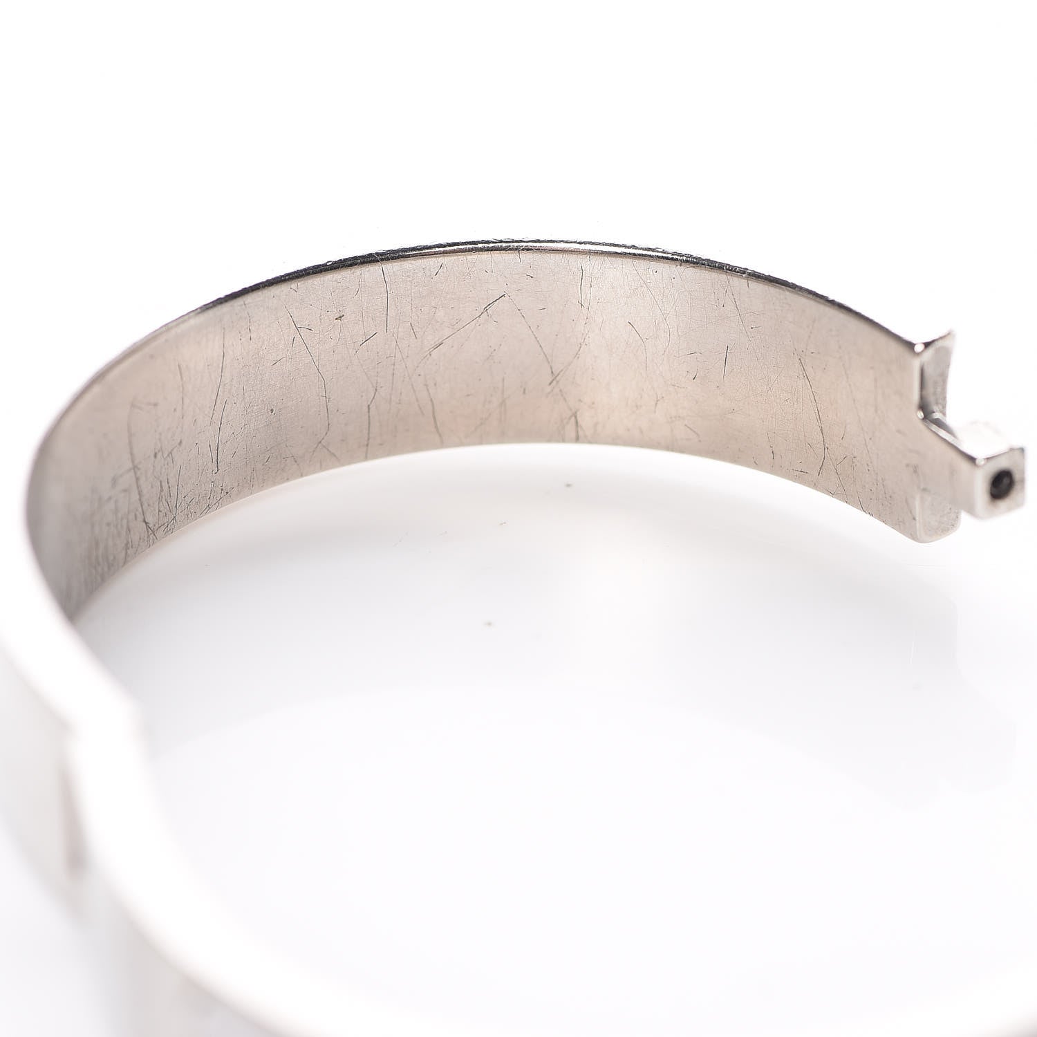 Hermes Enamel Narrow Clic Clac H Bracelet PM White 10 of 14