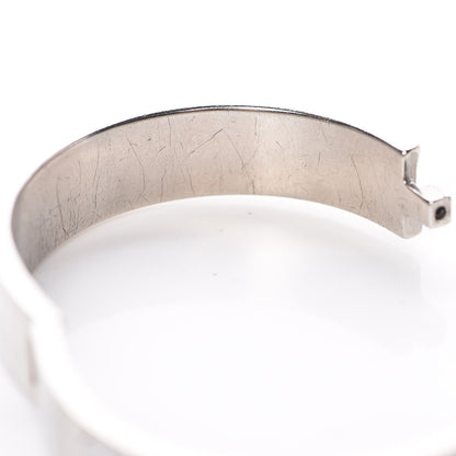 Hermes Enamel Narrow Clic Clac H Bracelet PM White 10 of 14