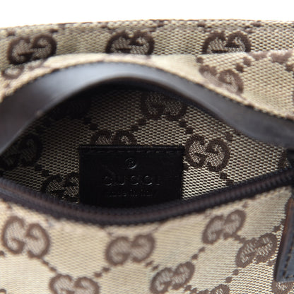 Gucci GG Monogram Double Pocket Belt Bag Dark Brown 11 of 13