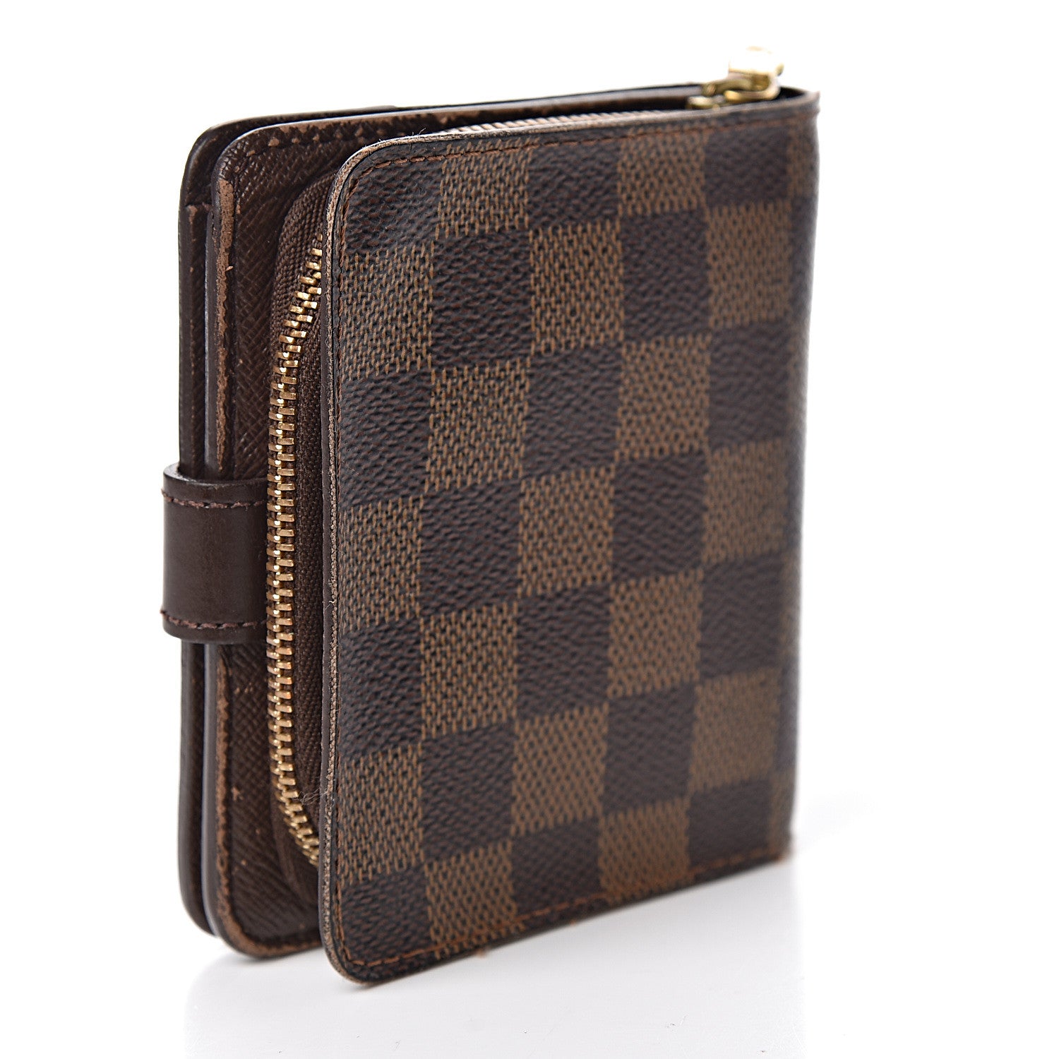Louis Vuitton Damier Ebene Zippe Zipped Compact Wallet 3 of 14