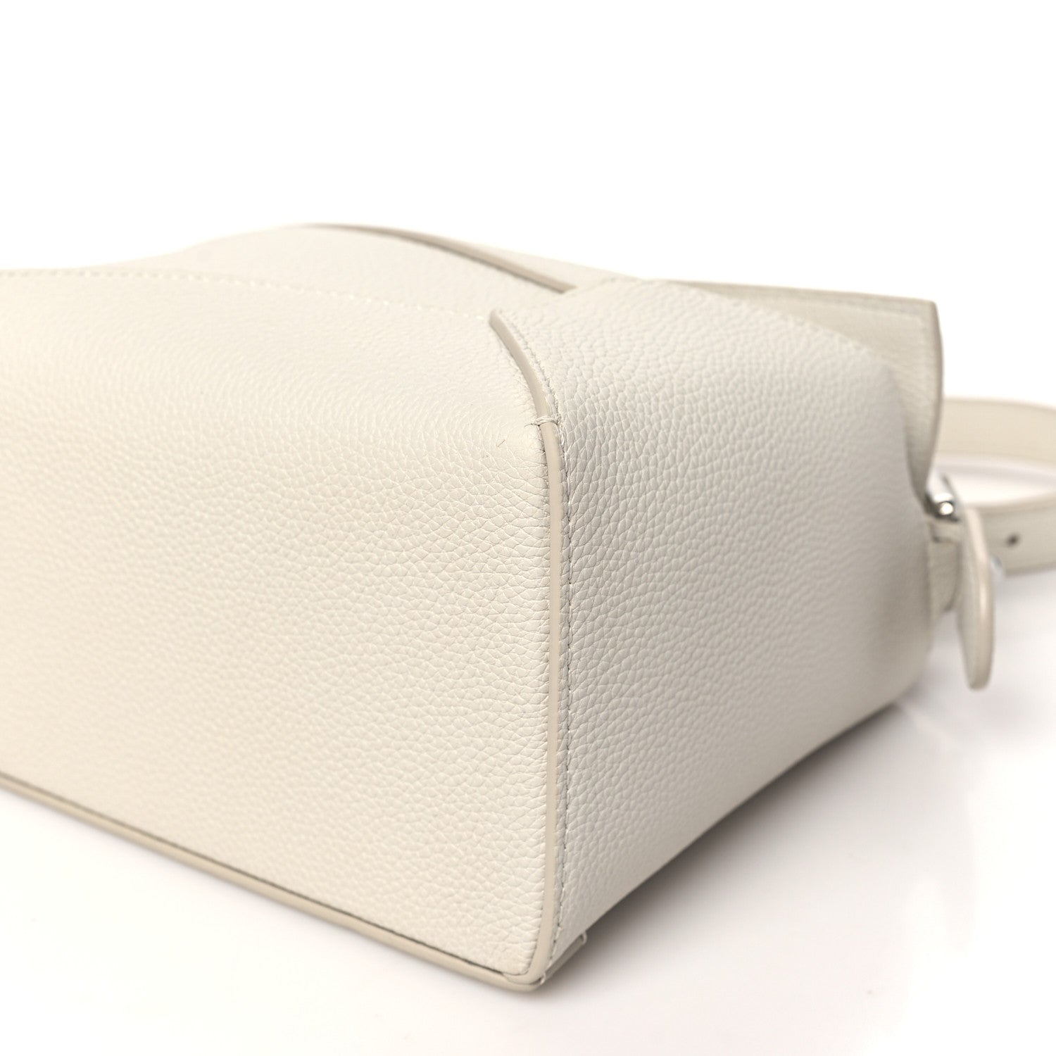 Loewe Soft Grained Calfskin Small Puzzle Edge Bag Soft White 9 of 9