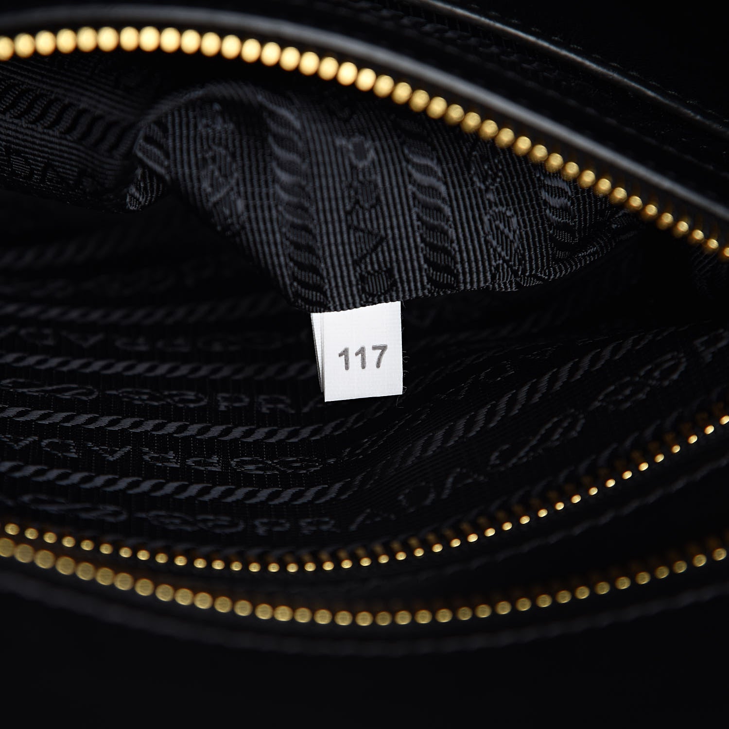 Prada Saffiano City Calfskin Esplanade Tote Black 7 of 10