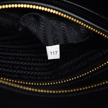 Prada Saffiano City Calfskin Esplanade Tote Black 7 of 10