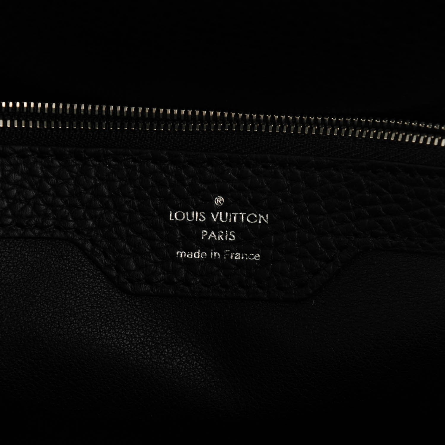 Louis Vuitton Taurillon Python Capucines MM Black 6 of 7