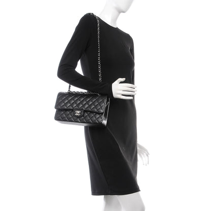 Chanel Caviar Quilted Medium Double Flap Black 3 of 9