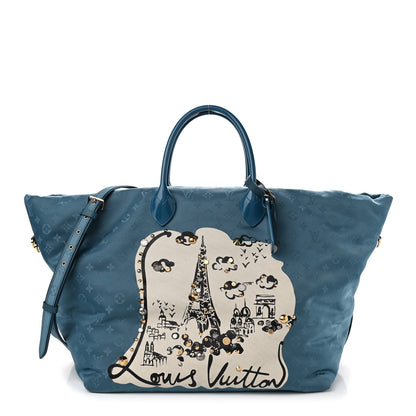 Louis Vuitton Nylon Monogram Nouvelle Vague La Tour Eiffel Beach Bag 1 of 9