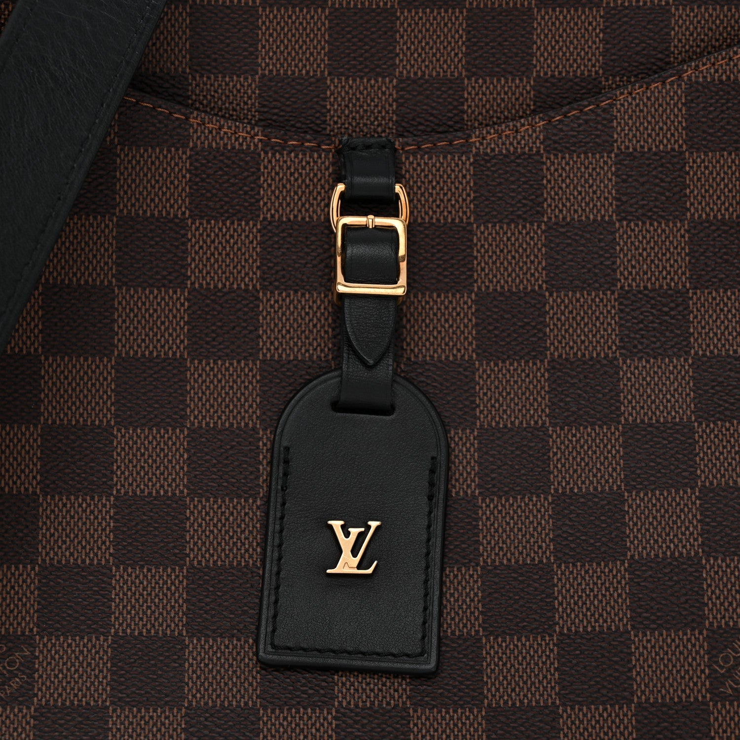 Louis Vuitton Damier Ebene Odeon MM Black 6 of 9