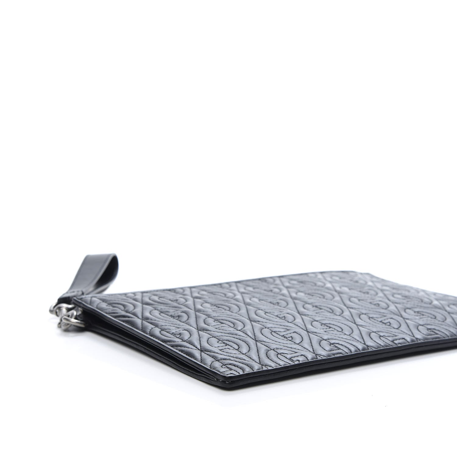 Gucci Calfskin G Rhombus Quilted Documents Holder Black 6 of 9