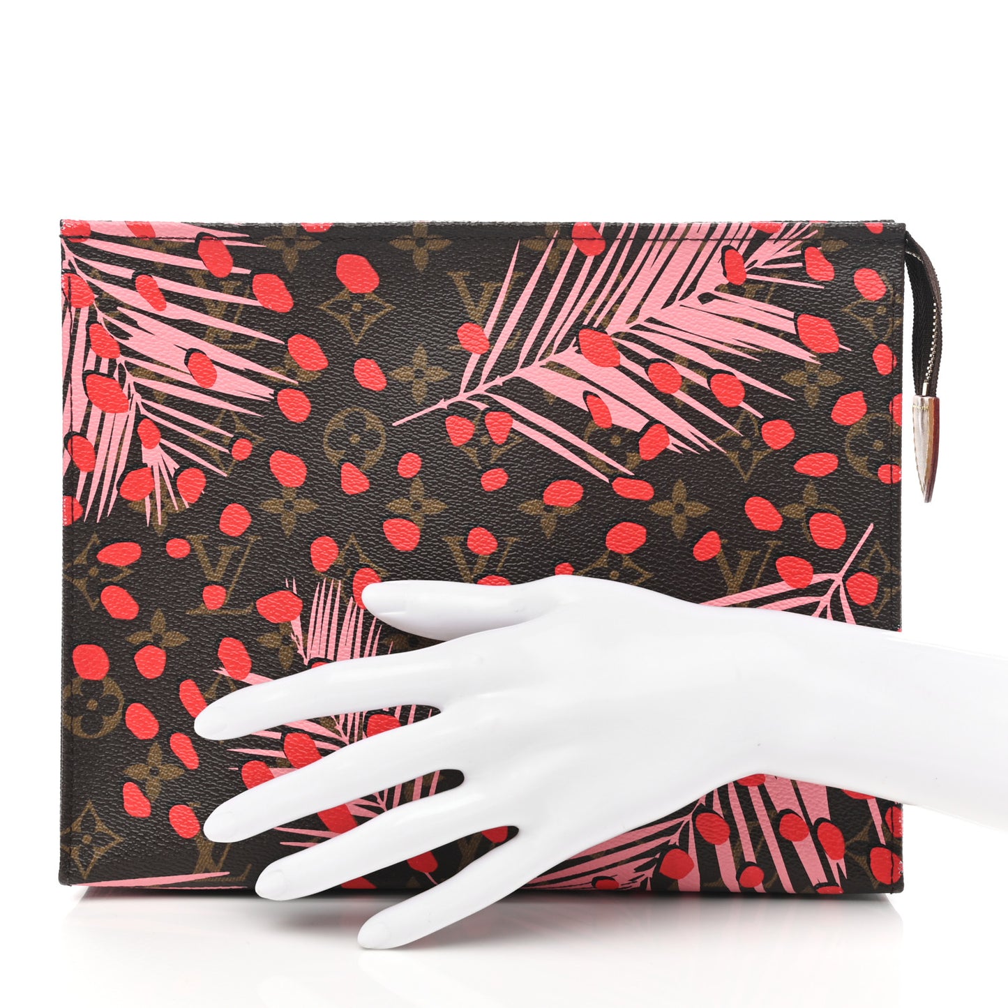 Monogram Jungle Dots Toiletry Pouch 26 Sugar Pink Poppy