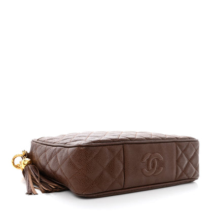 Chanel Caviar Quilted Camera Case Brown 4 of 10