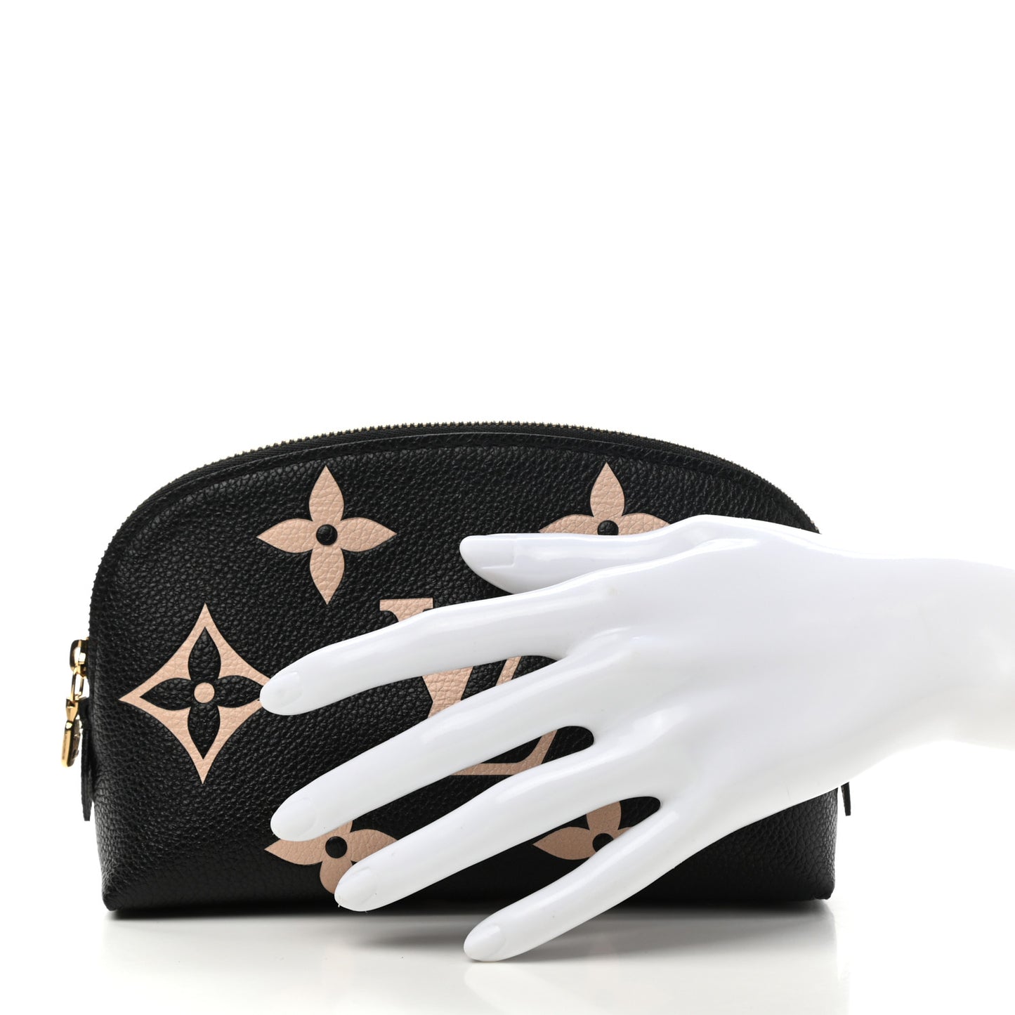 Empreinte Monogram Giant Cosmetic Pouch Black Beige