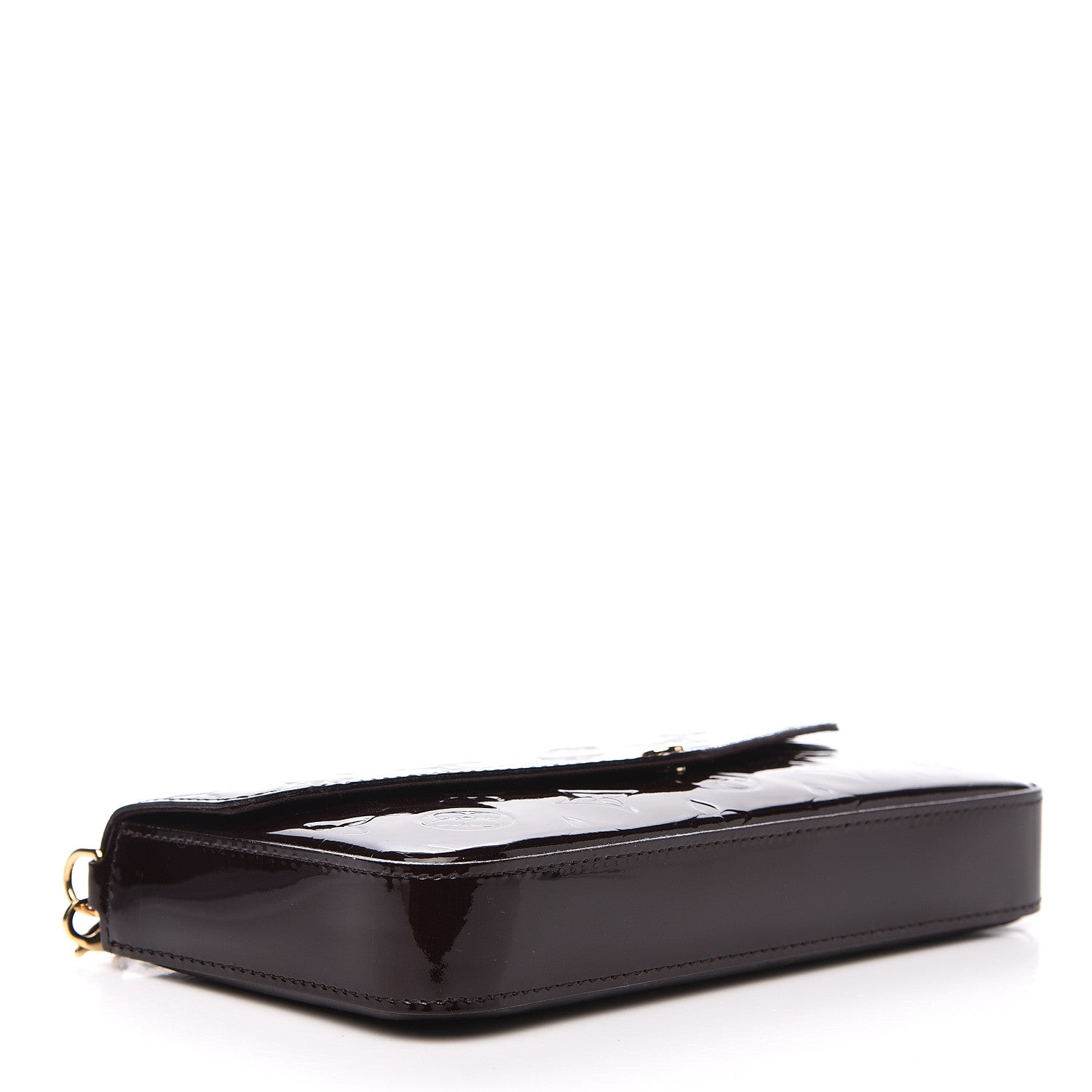Louis Vuitton Vernis Pochette Felicie Chain Wallet Amarante 3 of 10