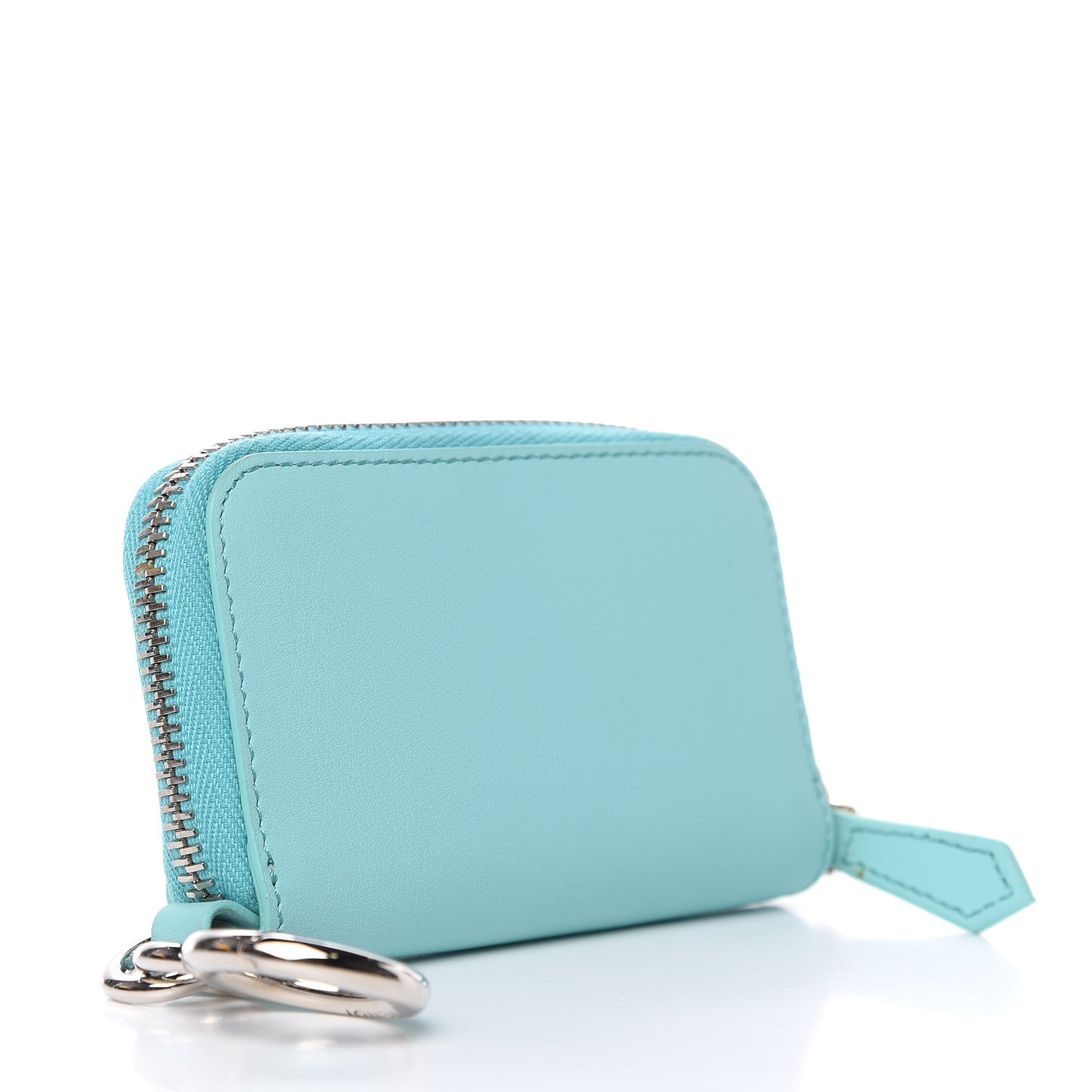 Vitello Flamingo Mini Zip Around Wallet Tiffany