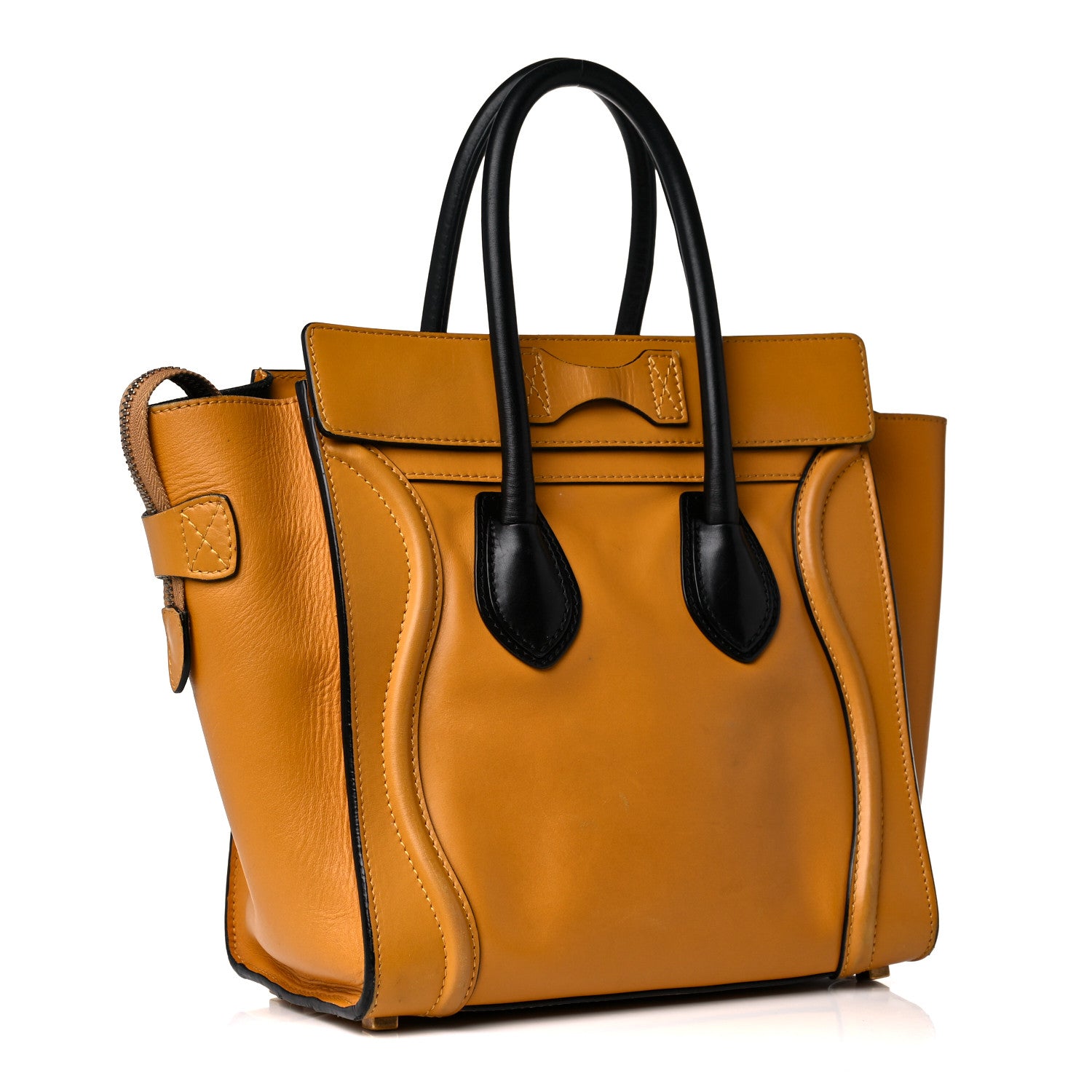 Celine Smooth Calfskin Micro Luggage Amber 4 of 31