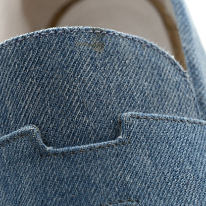 Hermes Denim Canvas Mens Trip Espadrilles 43 Bleu Clair 9 of 12