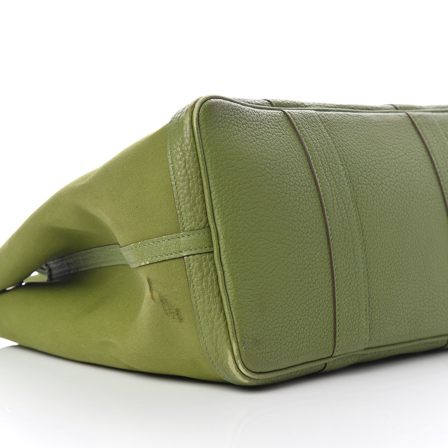 Hermes Toile Buffle Gala Garden Party 36 MM Tote Vert Anis 10 of 16