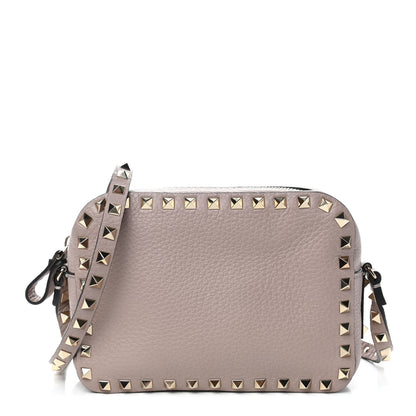 Valentino Garavani Grained Calfskin Rockstud Camera Crossbody Bag Poudre 1 of 4