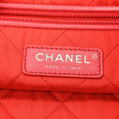Chanel Shiny Calfskin Stitched Quilted Small Chanel 22 Red 7 of 11