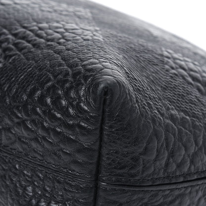 Burberry Signature Grain Calfskin Check Embossed Small Chichester Crossbody Clutch Bag Black 11 of 12