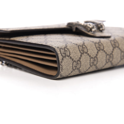 Gucci GG Supreme Monogram Mini Dionysus Chain Wallet Beige Taupe 6 of 8