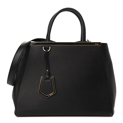 Fendi Vitello Elite Regular 2Jours Tote Black 1 of 8
