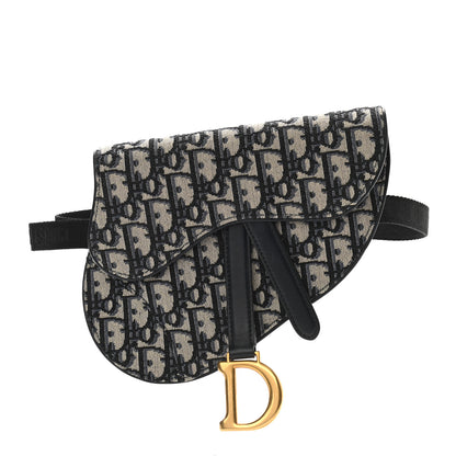 Christian Dior Oblique Saddle Belt Pouch Blue 1 of 11