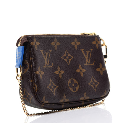 Louis Vuitton Monogram 2019 Christmas Animation Mini Venice Pochette Accessories Blue 3 of 11