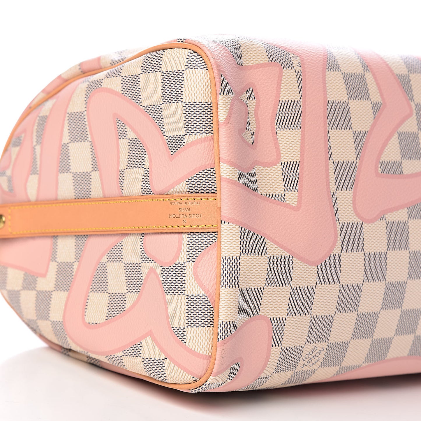 Damier Azur Tahitienne Speedy Bandouliere 30 Rose Ballerine