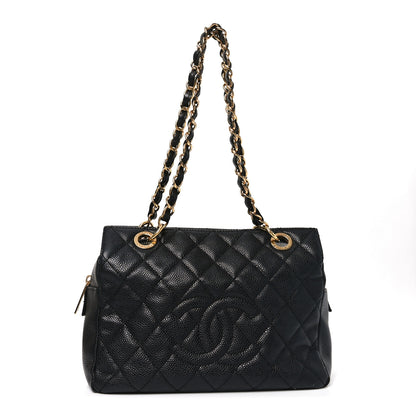 Chanel Caviar Quilted Petit Timeless Tote PTT Black 1 of 10