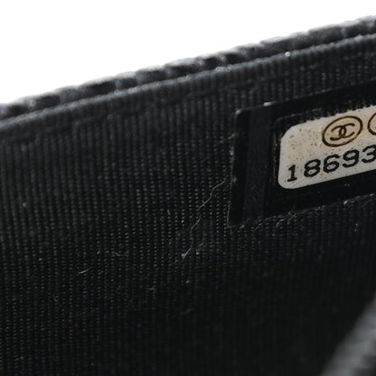 Chanel Caviar Timeless CC Wallet On Chain WOC Black 8 of 10