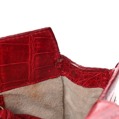 Nancy Gonzalez Crocodile Shoulder Bag Red 10 of 10