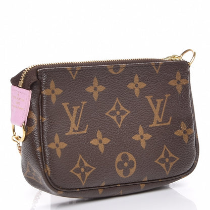 Louis Vuitton Monogram 2016 Christmas Animation Mini Pochette Accessories Rose Ballerine 3 of 7