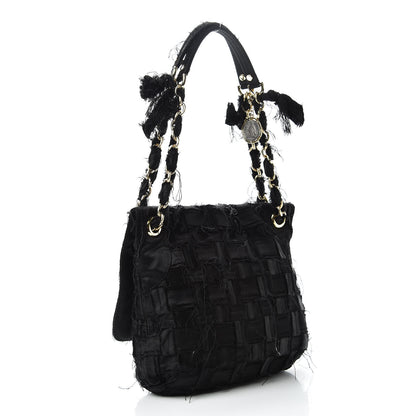 Lanvin Satin Happy Square Shoulder Bag Black 3 of 13