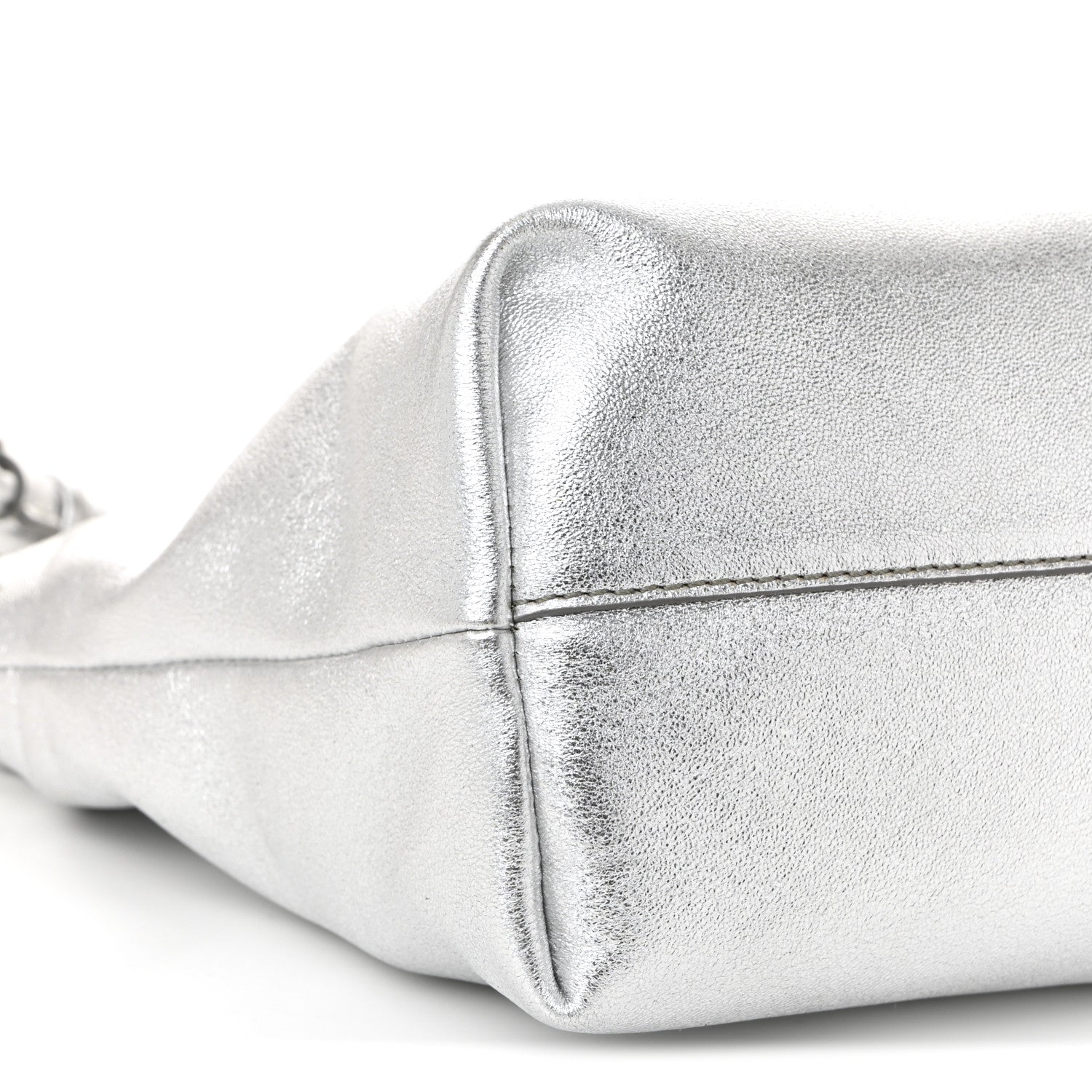 Loewe Metallic Nappa Donut Chain Flamenco Knot Silver 17 of 19