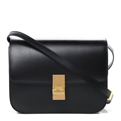 Celine Box Calfskin Medium Classic Box Flap Bag Black 1 of 16