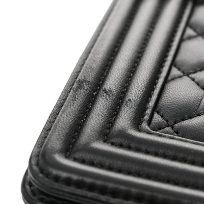 Chanel Lambskin Quilted New Medium Boy Flap Black 11 of 11