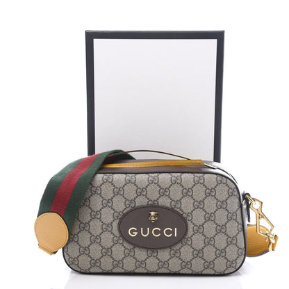 Gucci GG Supreme Monogram Web Neo Vintage Shoulder Bag Beige New Acero Crop 11 of 11