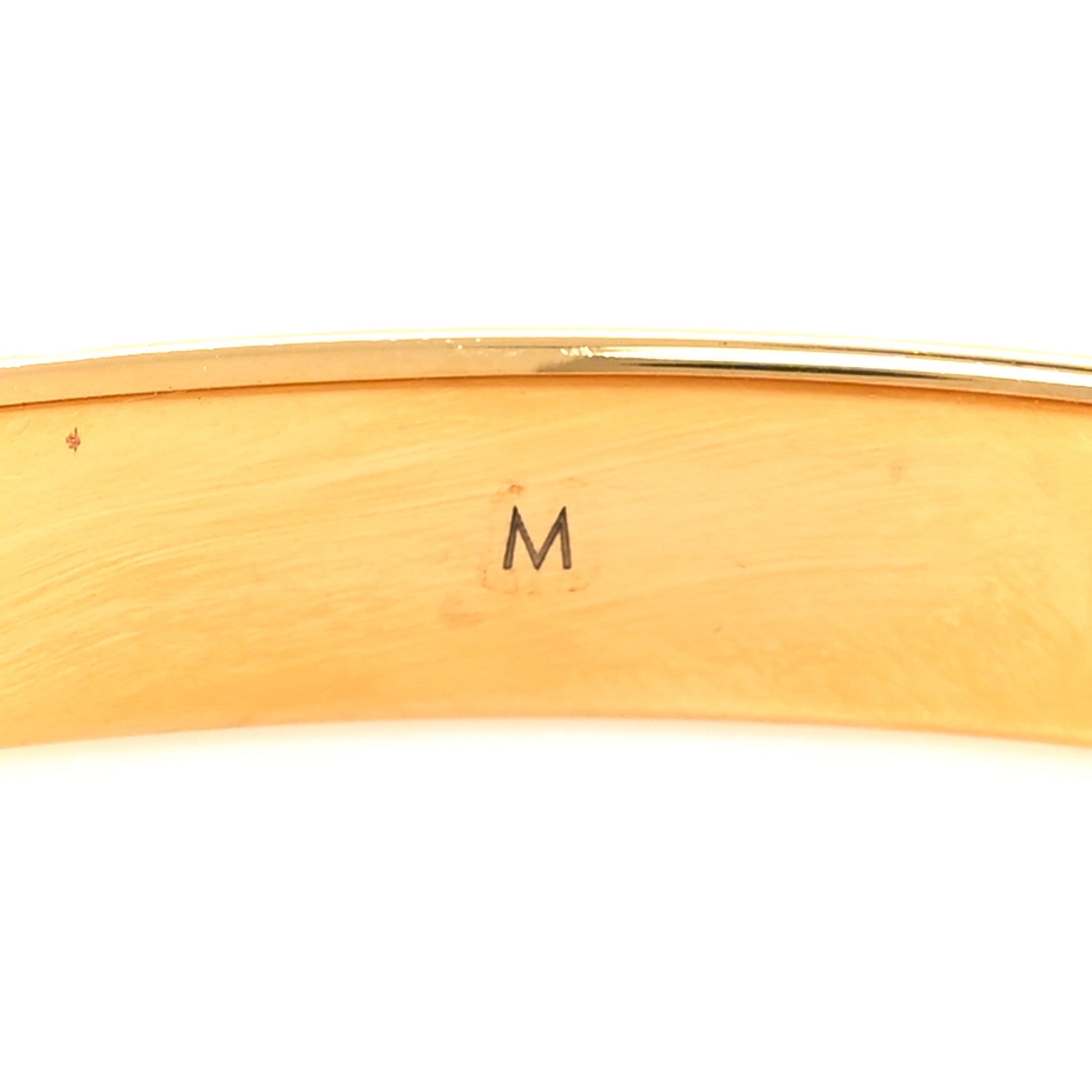 Louis Vuitton Brass Monogram Nanogram Cuff M Gold 6 of 7