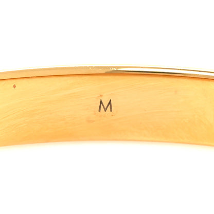 Louis Vuitton Brass Monogram Nanogram Cuff M Gold 6 of 7