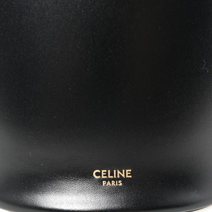 Celine Calfskin Crecy Bucket Bag Black 6 of 10