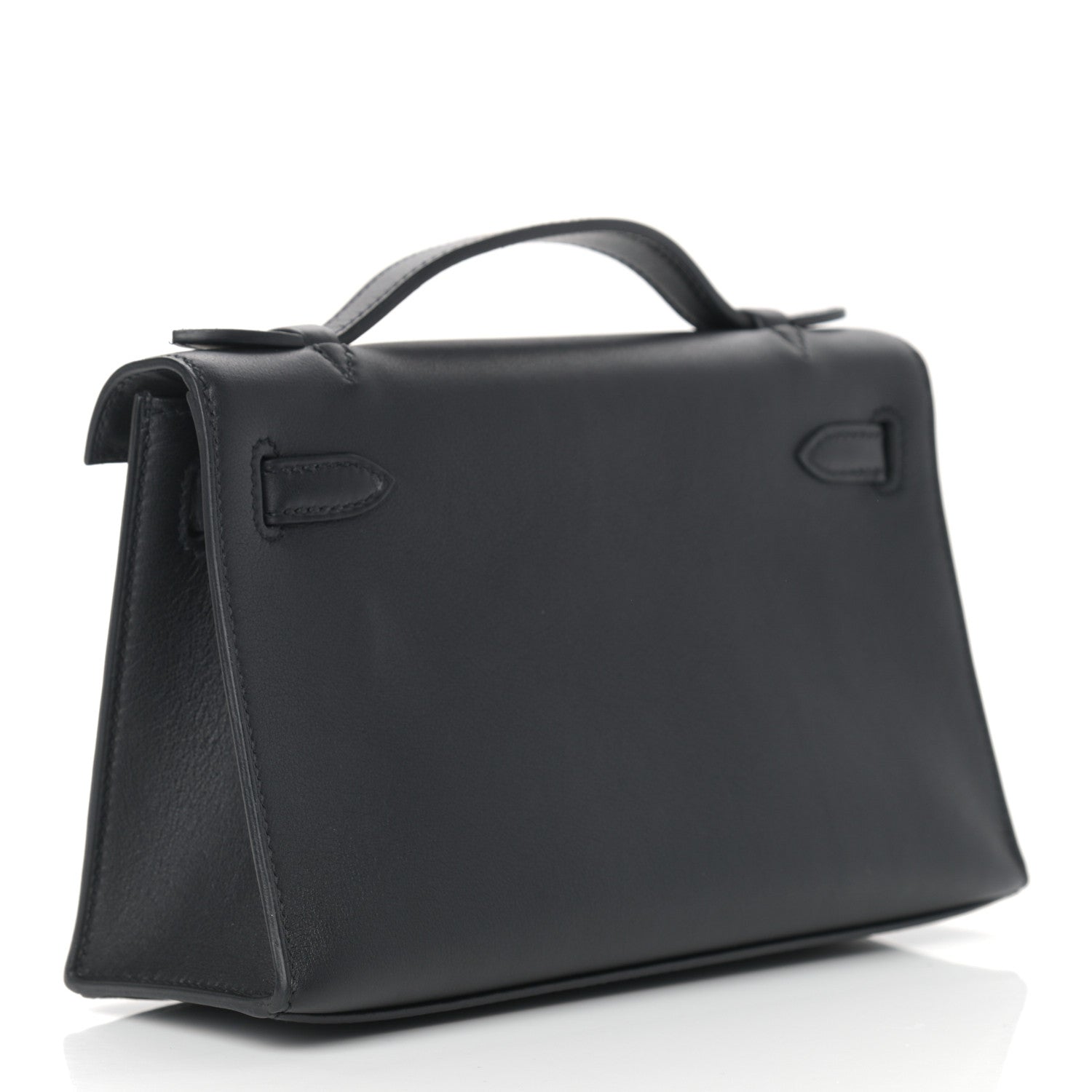 Hermes Swift Kelly Pochette Clutch Black 3 of 10