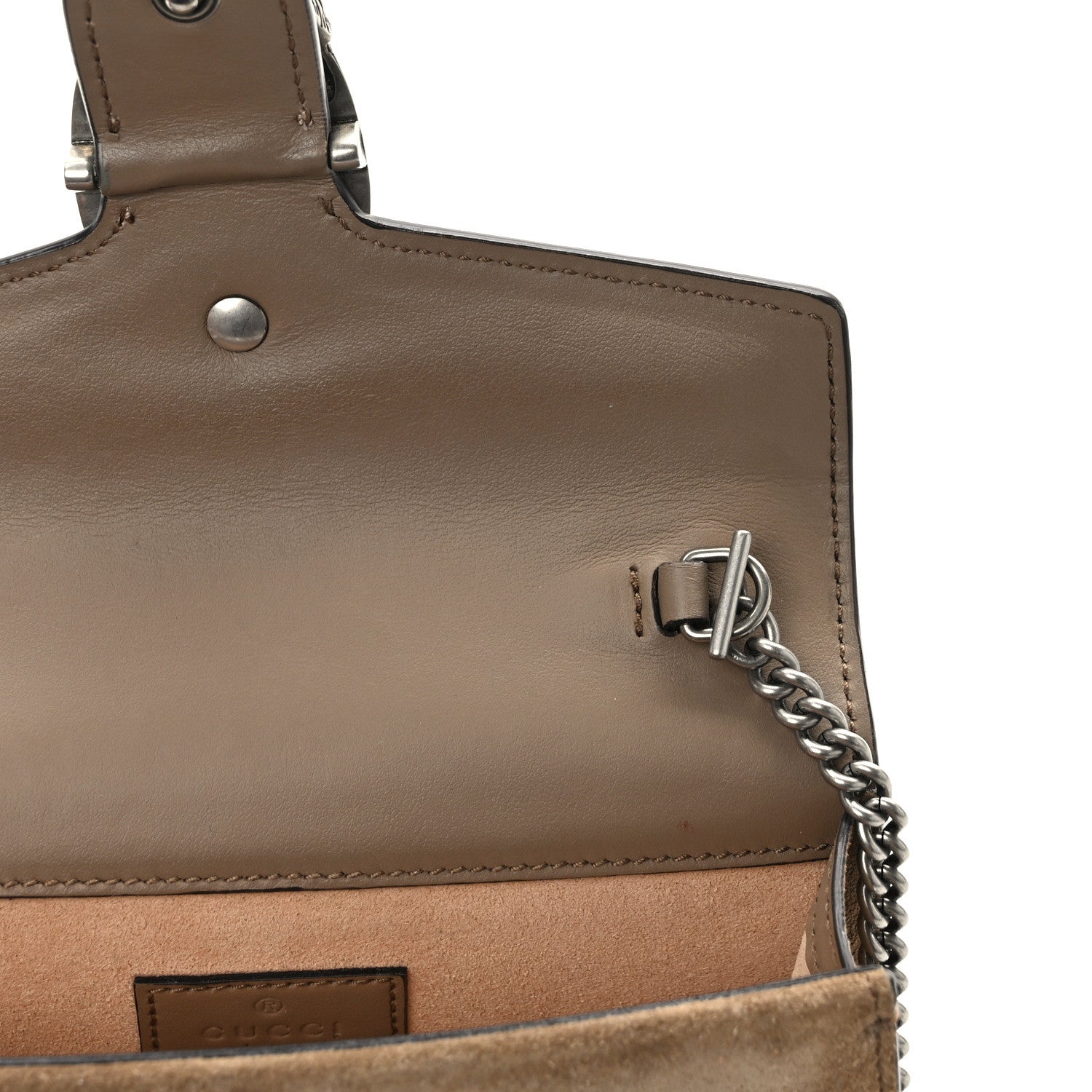 Gucci GG Supreme Monogram Super Mini Dionysus Shoulder Bag Taupe 10 of 10