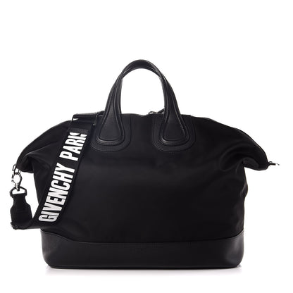 Givenchy Nylon Calfskin Nightingale Holdall Logo Strap Black 1 of 7