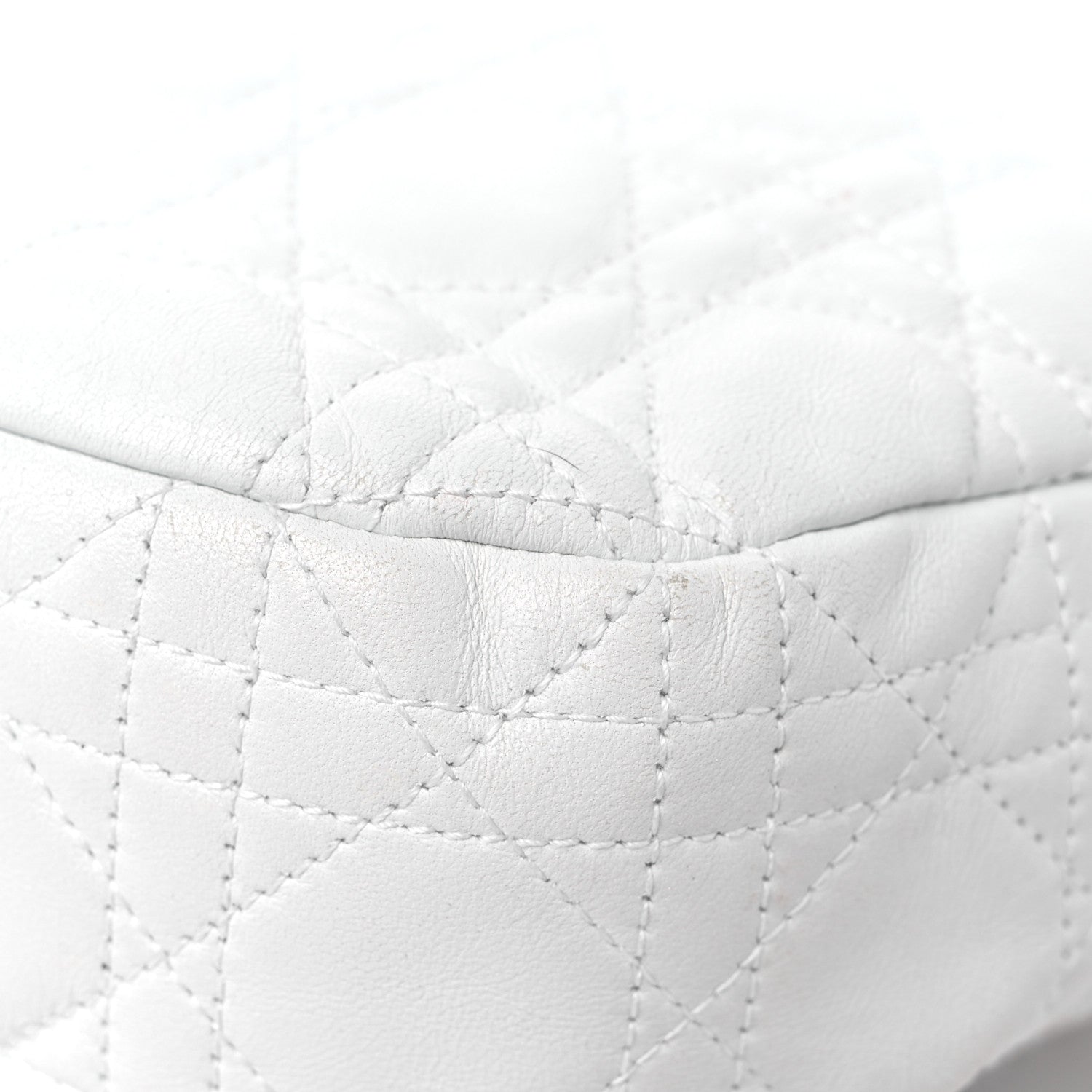 Christian Dior Lambskin Cannage Small Dior Soft Hobo White 11 of 17