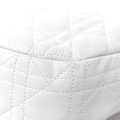 Christian Dior Lambskin Cannage Small Dior Soft Hobo White 11 of 17