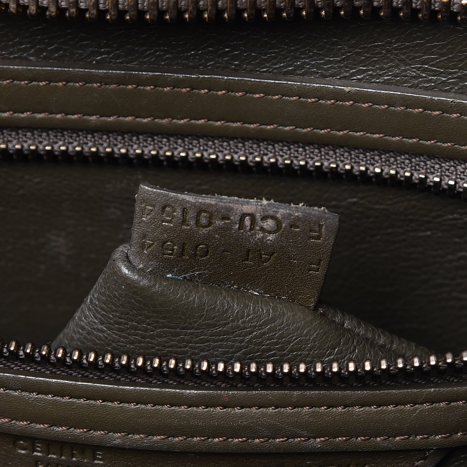 Celine Smooth Calfskin Mini Luggage Khaki 8 of 28