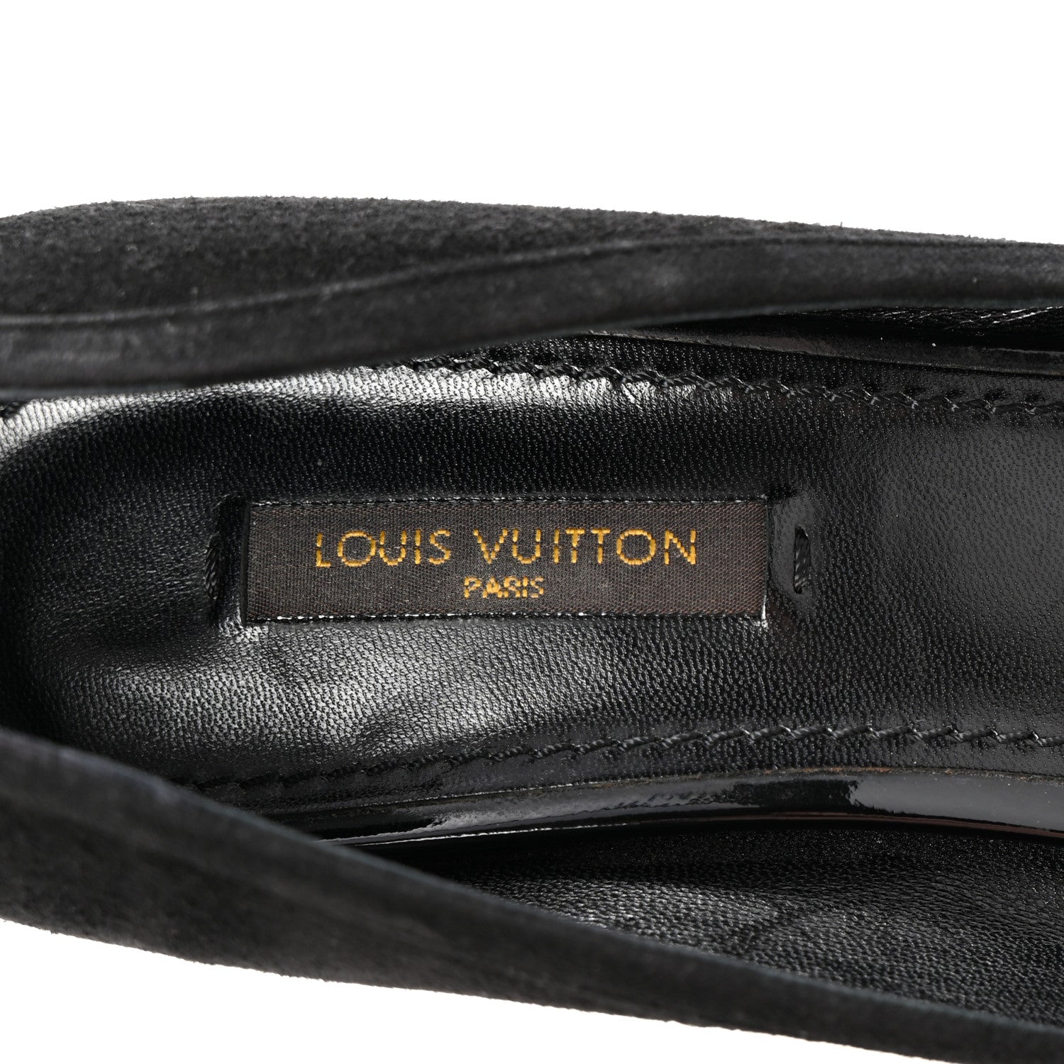 Louis Vuitton Suede Monogram Kimono Open Toe Pumps 37 Black 8 of 10
